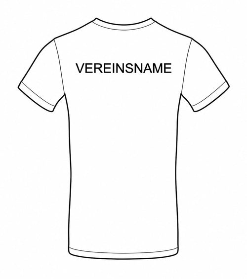 Rücken Textildruck Vereinsname Textildruck Kiel